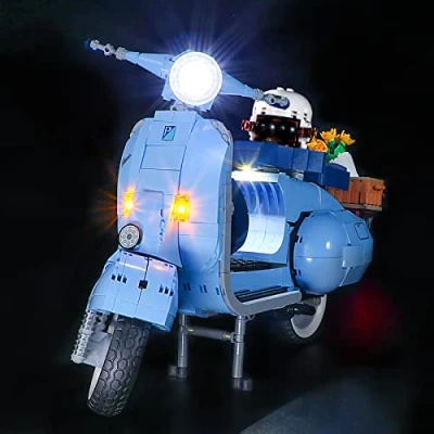 Afbeelding van YEABRICKS Ledlicht voor Lego 10298 Creator Vespa 125 bouwstenen (Lego Kit niet inbegrepen)