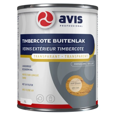 Afbeelding van Avis Timbercote Licht Grenen Hoogglans 1 liter Blanke lak &amp; Beits