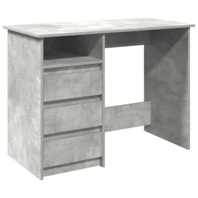 Afbeelding van vidaXL Bureau 102x50x75 cm bewerkt hout betongrijs