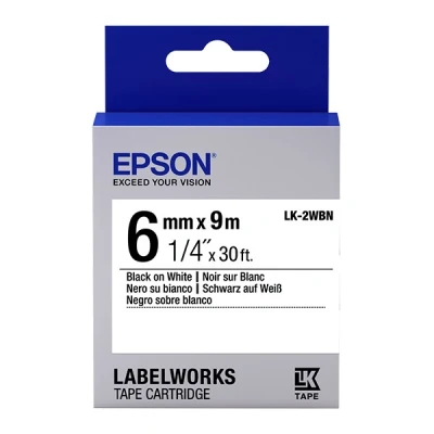 Image de Epson LK cartouche de 2wbn Étiquettes Standard Noir/WE