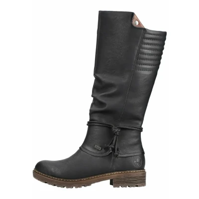 Afbeelding van Rieker Laarzen Schwarz brown, Dames, Maat: 36, brown Hoogwaardig imitatieleer