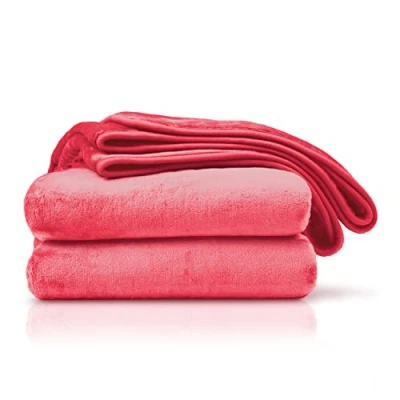 Afbeelding van plaid, kasjmier feeling, rood, 130 x 170 cm