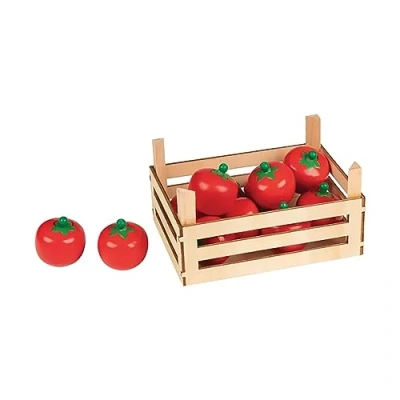 Afbeelding van Goki Houten Tomaten in Kist, 10dlg.