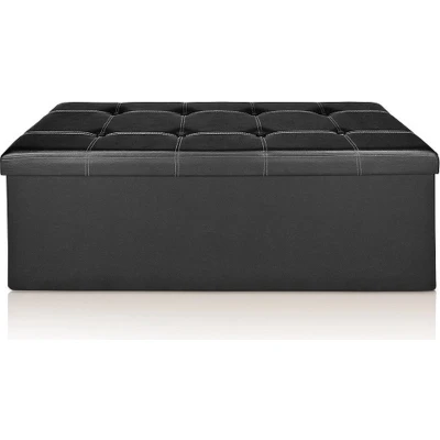 Afbeelding van Monzana Zitbank 114cm met opslagruimte in Zwart