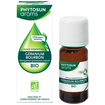 Afbeelding van Phytosun Arôms Etherische Olie van Geranium Bourbon (Pelargonium Graveolens Roseum) Bio 10 ml