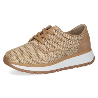 Afbeelding van Caprice Sneakers laag, Dames, Maat: 39, Beige comb Leer en imitatieleer
