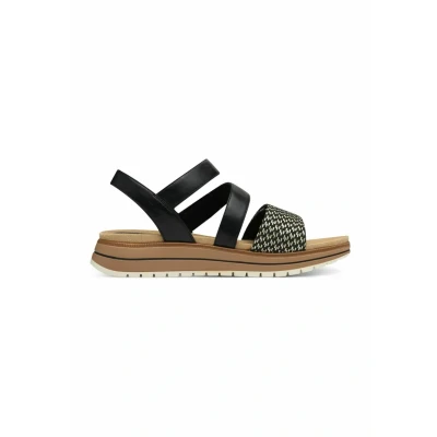 Afbeelding van Marco Tozzi Sandalen met sleehak, Dames, Maat: 38, Black comb Schoenen