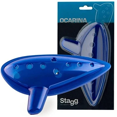 Image de Ocarina plastique Stagg bleu