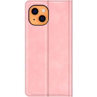 Afbeelding van Casecentive Magnetische Leren Wallet iPhone 14 Plus roze