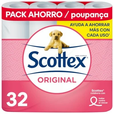 Afbeelding van Toilet rol Scottex Original 2 lagen (32 uds)