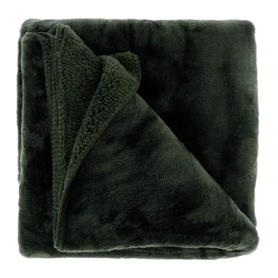 Afbeelding van Unique Living Plaid Torvah 150x200cm dark green