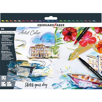 Afbeelding van Sketch marker Eberhard Faber 24 stuks assorti