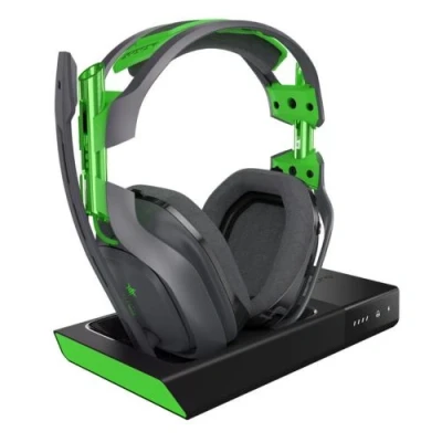 Image de Casque micro Gaming Astro A50 Sans fil + Base Station Gris et Vert pour Xbox One