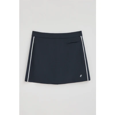 Afbeelding van Polo Club Dames Marineblauwe Rok June Met Geborduurd Monogram M