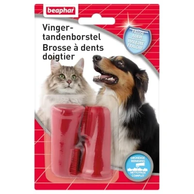 Afbeelding van Beaphar Vingertandenborstel 2 stuks