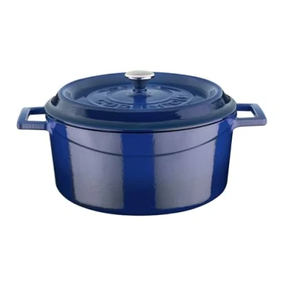 Afbeelding van Ronde pot 240 mm 4,50 LTR LVYTC24K2B blauw/zwart