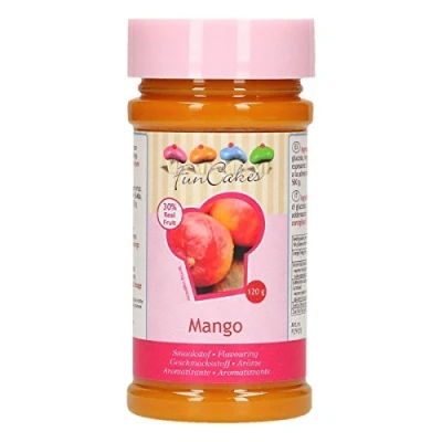 Afbeelding van FunCakes Flavor Paste Mango Aroma&#039;s, voor levensmiddelen, goede smaak, taartdecoratie, geschikt deeg/vullingen, 140 g