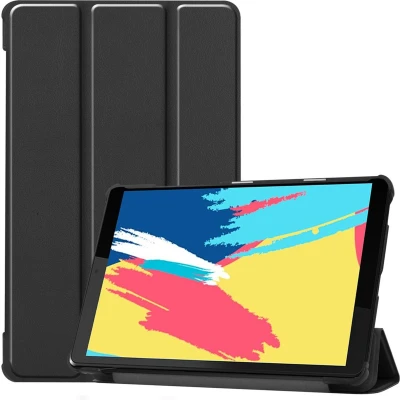 Afbeelding van iMoshion Tablet Hoes Geschikt voor Lenovo Tab M8 FHD / Trifold Bookcase Zwart