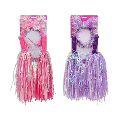 Afbeelding van Pompons hoofdband Set