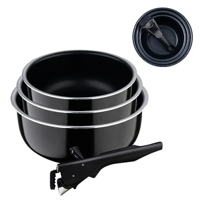 Afbeelding van Pottenset Bergner Click &amp; Cook Aluminium 3 Onderdelen
