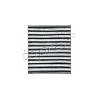Afbeelding van TOPRAN 821 092 Interieurfilter Carbon filter, Filter insert, met geurabsorberende werking 236 211 18 rechthoekig KIA: SORENTO 2, Cerato Saloon