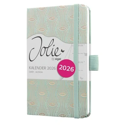 Afbeelding van SIGEL J6356 Wochenkalender Jolie 2026, ca. A6, lichtblauw