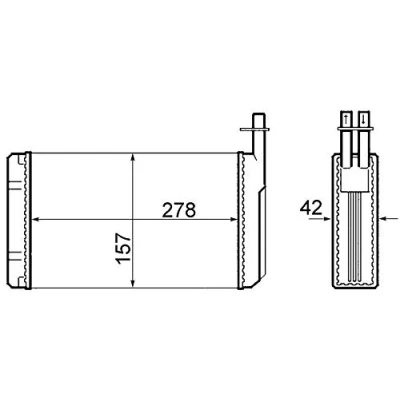Afbeelding van MAHLE ORIGINAL AH 68 000S Warmtewisselaar Met aanbouwdelen