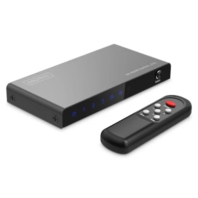 Image de DIGITUS DS 55331 Commutateur vidéo/audio 4K 3 x 1 de bureau