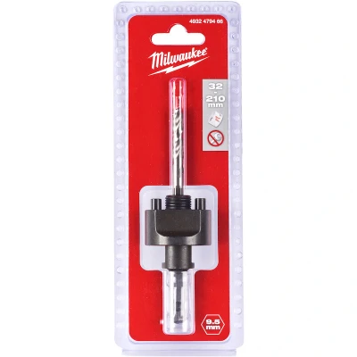 Image de MILWAUKEE 4932479466 queue pour scie cloche 32 210 mm hexagonale 9.5mm 5/8 &quot;x18