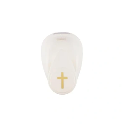 Afbeelding van Vaessen Creative Papierperforator, kruis, 1 x 1,6 cm, cirkeluitsparing voor knutselen en kaarten maken