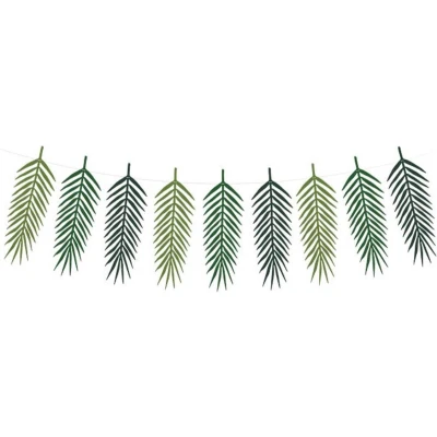 Afbeelding van Partydeco Aloha banner bladeren 1,25 m