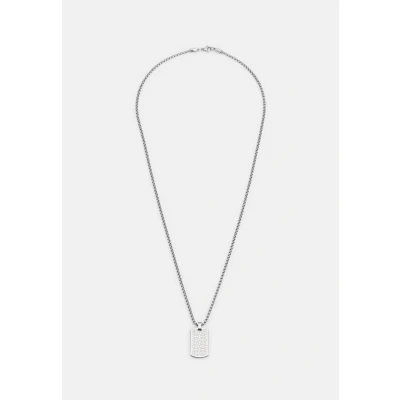 Afbeelding van Tommy Hilfiger ALL OVER FLAG Texture Necklace Ketting silvercoloured, Heren, Maat: One Size, Silver coloured