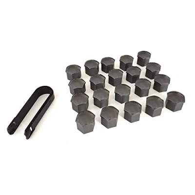 Afbeelding van Skoda 000071215PUZ7 wielboutdoppen grijs glanzend alleen voor standaard wielschroeven