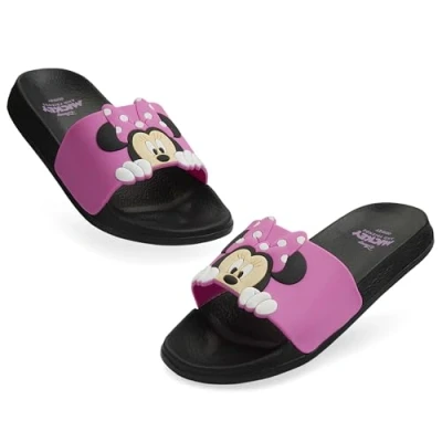 Afbeelding van Disney Stitch Minnie kindersandalen, sandalen voor meisjes, zomer, zwembadsandalen kinderen, 24 35, zwart/roze