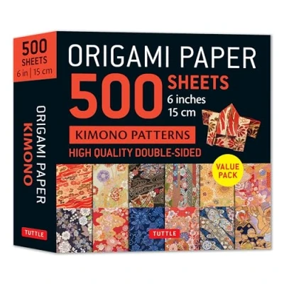 Afbeelding van Origami Paper 500 sheets Kimono Flowers 6&quot; (15 cm)
