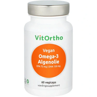 Afbeelding van VitOrtho Omega 3 Algenolie Softgels 60st