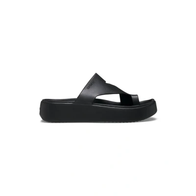 Afbeelding van Crocs Getaway Platform Toe Loop Damessandalen, zwart., 41/42 EU