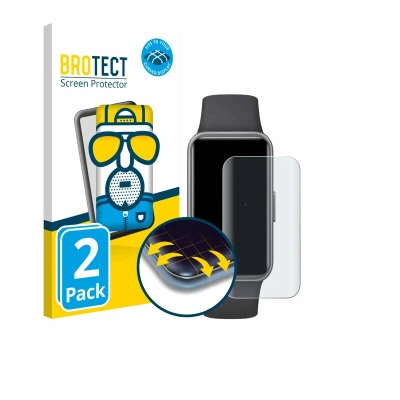 Afbeelding van BROTECT Screenprotector voor Huawei Band 10 Folie Beschermfolie matte volledig dekking (2 Stuks)