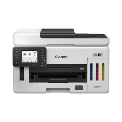 Image de Canon MAXIFY GX6150 MegaTank Imprimante multifonctions couleur jet d&#039;encre CISS Legal (216 x 356 mm), A4 (210 297 mm) (original) A4/Legal (support) jusqu&#039;à 24 ipm (impression) 350 feuilles USB 2.0, Wi Fi(n), LAN