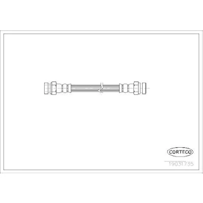 Afbeelding van CORTECO 19031735 Remslang Achteras 175