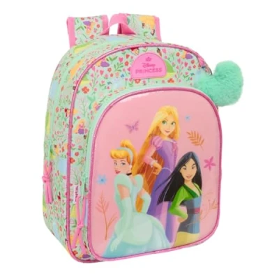 Afbeelding van Schoolrugzak Disney Princess Bloom Roze Aquamarijn 26 x 34 11 cm