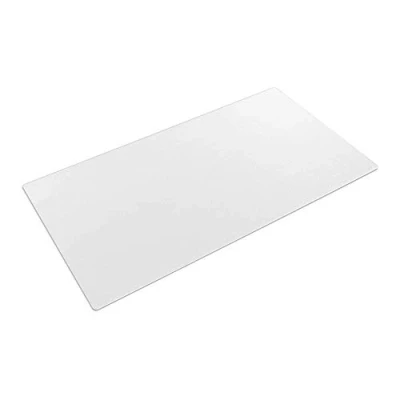 Afbeelding van Transparante bureauonderlegger, 80 x 40 cm, grote antislip schrijfmat van pvc, waterdicht, ronde randen, beschermende mat voor kantoor, thuis (80 cm cm)