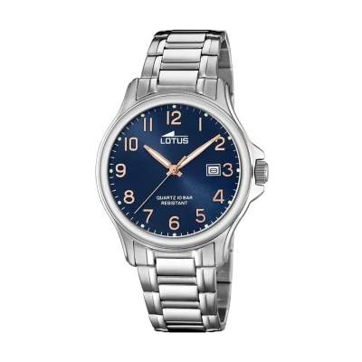 Afbeelding van Lotus Klassisch Horloge, Heren, Maat: One Size, Blau