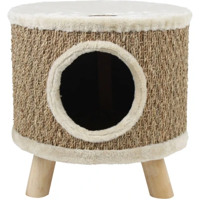 Afbeelding van Adori Kyra Krab En Ligmeubel Krabpalen 36x36x36 cm Naturel Beige