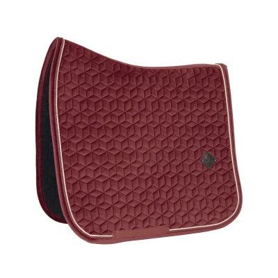 Afbeelding van Kentucky Zadeldekje Velvet Dressuur Bordeaux Cob