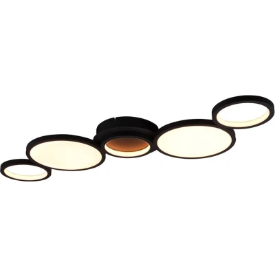 Afbeelding van Trio Leuchten Salsa Plafonnière SMD LED 46W Mat Zwart