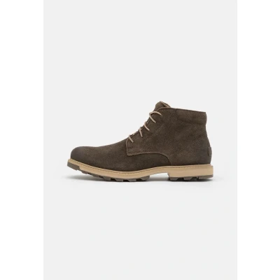 Afbeelding van Sorel Madson II Chukka WP Veterboots, Heren, Maat: 44, Dark brown Veloursleer