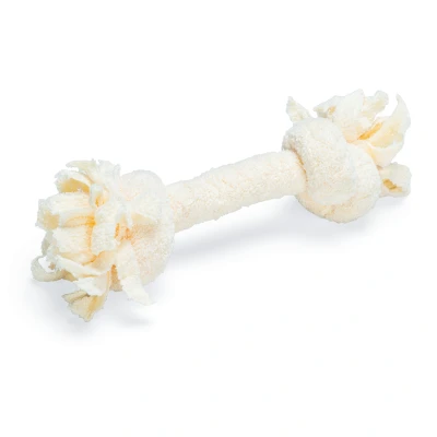 Afbeelding van Beeztees Speeltouw 2 Knopen Hondenspeelgoed Beige