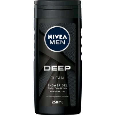 Afbeelding van Nivea Men Deep Clean Shower Gel Voordeelverpakking 6x250ML