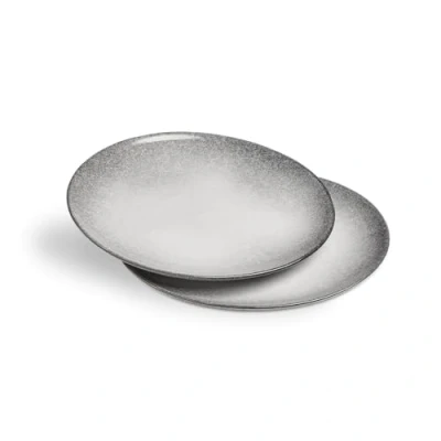 Afbeelding van Springlane Misty Cliff aardewerk borden, grijs, 2 stuks